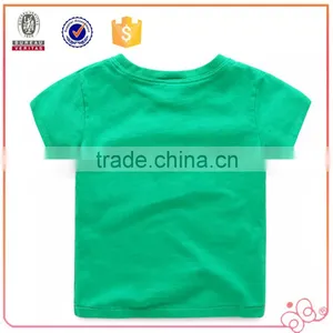 Hot Selling Kids Wear Short Sleeve T-shirt Printing Design Child Wear With Pocket thumbnail-3