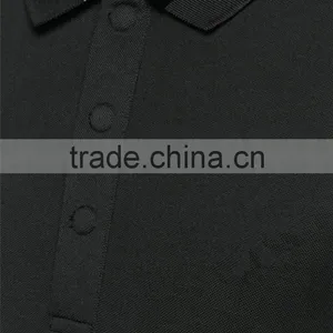 Slim Men Black Custom 100%cotton Man Polo T-shirt thumbnail-5