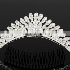 New Design Pageant Crown and Trial Rhinestone Pageant Crowns for Sale 2016 Most Popular Pageant Crowns China thumbnail-3