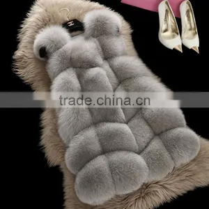 Myfur Luxury High Quality Winter Women's Coat Graceful Fox Fur Gilet Fox Fur Vest thumbnail-1