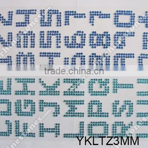 3MM Acrylic Rhinestone Stickers Numbers Pattern Sticker Decal For Decoration thumbnail-4