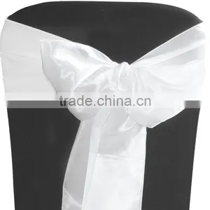 Factory Supply 18 cm High Quality Wedding Holiday Chair Bow Satin Chair Bow thumbnail-2
