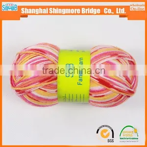 China Knitting Yarn Gold Supplier Hot Wholesale 2016 New Fashion DIY Wool Sock Yarn for Knitting thumbnail-3