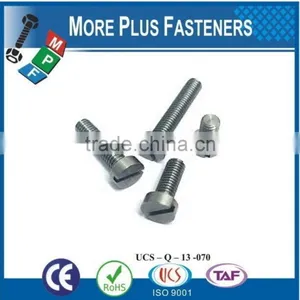 Made in Taiwan Micro Slotted Nickel Plated Brass Stainless Steel Head Slotted Machine Screw thumbnail-1