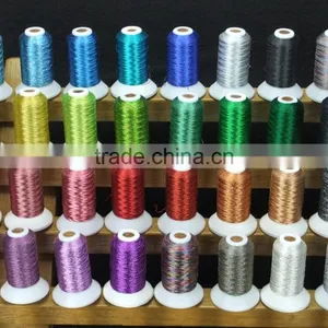 Metallic Machine Sewing Embroidery Thread Luxurious Thread Filament 500m *32 Assorted Colors , High Luster , Strong Strength thumbnail-1