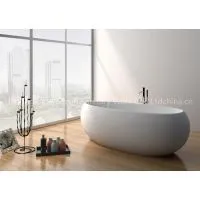 Oval Stone Resin Bathtub thumbnail-1