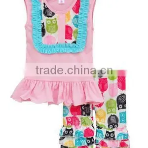 Summer Little Girls 2 Pieces Kids Children's Clothing Outfits thumbnail-3