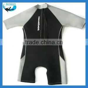 3mm Neoprene Surf Shorts for Children Ladies Short Sleeve Suits thumbnail-2