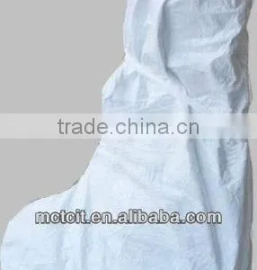 Disposable White PP Non-woven Anti-dust Boot Cover With Elastic and Strips thumbnail-1