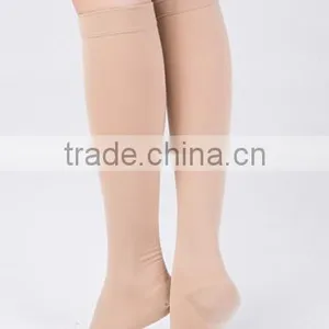 ZT-03 High Quality Women's 15-20 MmHg Sheer Open Toe, Knee High Compression Stockings thumbnail-4