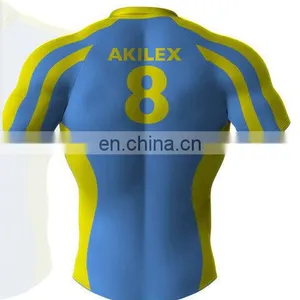 Wholesale Top Selling Custom Rugby Jersey With Sublimation Show Your Body thumbnail-4