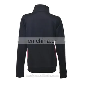 Custom University Bungee Cord Hem Polyester Fleece Track Top thumbnail-2