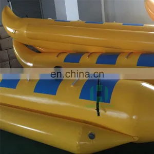 High Quality 0.9mm Pvc Infalatable Banana Boat ,inflatable Water Game Toy , Used Giant Water Banana Boat for Sale thumbnail-5