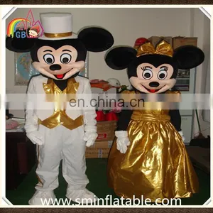 Mickey&minnie Mascot Costume, Plush Couple With Skiing Suit Cosplay Costume thumbnail-5