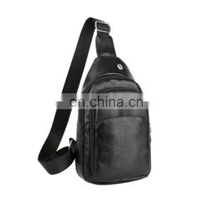 PU Front Shoulder Bag Wear-resistant Anti-theft Riding Mountaineering Bag for Male thumbnail-1