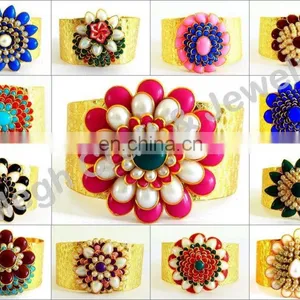 Wholesale Pachi Art Cuff Bracelet-India Handmade Bracelet Jewelry-one Gram Gold Bracelet-Wholesale Pachi Fashion Cuff Bracelet thumbnail-1