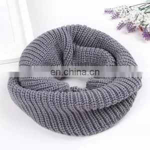 2018 Colors Knitting Loop Winter Scarf Infinity thumbnail-4
