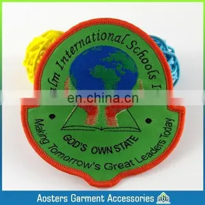 Die-cut Shape High Quality School Woven Badge Woven Patch for Kids Personal Woven Badge for Cloth thumbnail-6