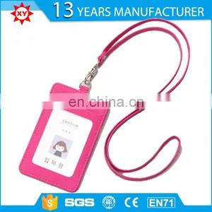 Custom Leather id Card Holder Lanyard thumbnail-1