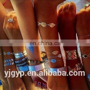 Metallic Gold Temporary Finger Tattoo Sticker thumbnail-2