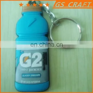 Best Selling Rubber Key Chain/rubber Souvenir Fruit Bottle Shaped Pvc Keychain thumbnail-3