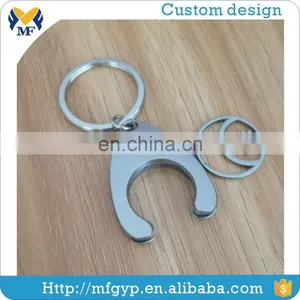 Metal Shopping Cart Coin Chip Token Keychain thumbnail-2