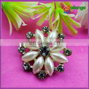 2015 Newest Shinning Bailange Custom Rhinestone Plating Rhinestone Glass Bead Covered Button for Garment Accessory thumbnail-1