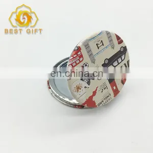 Customized Printing Mini Folding Leather Makeup Mirrors thumbnail-3