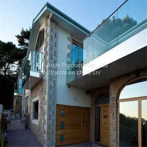Aluminum U Channel Tempered Glass Balustrade for Balcony & Deck Railing thumbnail-2