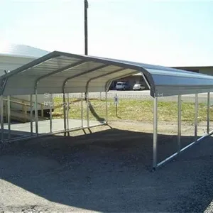 Pipes Shade Structure Carport Cheap Prefab Metal Shelter for Boat thumbnail-1