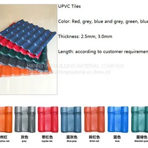 All Kind of Color Synthetic Resin Tile UPVC Tiles Used for Roof thumbnail-3