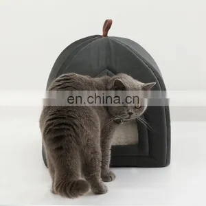 2020 Stylish Fancy Anti-mud Soft Comfy Calming 2 in 1 Cat Tent For Cat thumbnail-2
