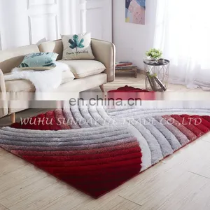 High Quality Fashionable Polyester 3D Shaggy Rug New Design thumbnail-2