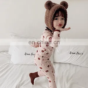 4050 Winter Baby Girl and Boy Cartoon Warm 2 Piece Sleeper Pajamas thumbnail-3