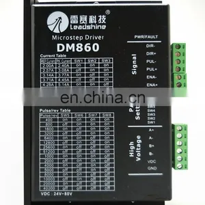 2 Phase 32-Bit DSP Digital Stepper Drive 24 - 80 VDC 2.4 - 7.2A Leadshine Stepper Motor Drive DM860 thumbnail-1