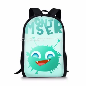 Cute Little Monster Kid School Bags Backpack Kindergarten Schoolbag 3D Cartoon Unisex Customized Logo Packing thumbnail-3