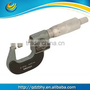 Mitutoyo 193-111 Digit Outside Micrometer, Ratchet Stop, 0-25mm X0.001 thumbnail-1