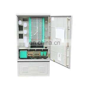 Manufacturer FTTH Outdoor 144 288 576 Core Fiber Optic Cross Connect Cabinet Telecom Cabinet Optical Distribution Cabinet thumbnail-1