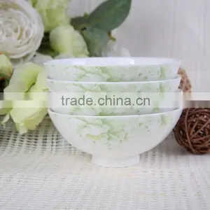 Bone China Pastoral Systle 4.5'' Salad Bowl With White Peony Design thumbnail-1