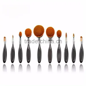 Professional Makeup Brushes With Private Label 10pcs Black Makeup Brushes Set thumbnail-6