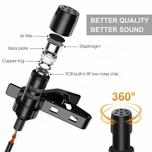 Best Selling Product Condenser Microphone Clip on Lavalier Microphone for Iphone thumbnail-4