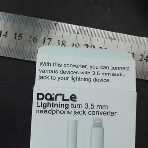 Lighting to 3.5mm Headphone Jack Adapter MFi White Tpe Headphone Cable For Iphone to Aux thumbnail-4
