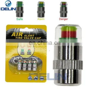 Tire Valve Cap With Pressure Indicator Tyre Pressure Monitor Valve Caps 36 PSI 2.4 Bar Air Alert Tire Valve Caps thumbnail-1