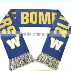 Soccer Fan Scarf, Custom Print Knitted Football Scarf thumbnail-4