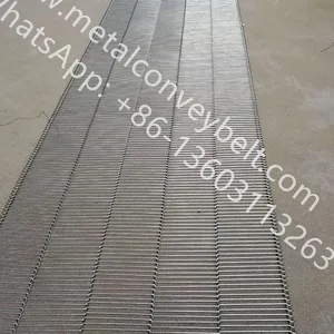 Easy Install Flat Flex Sus304 Stainless Steel Wire Balanced Weave Conveyor Belt Transport Mesh Belt for Bakery Machinery thumbnail-4