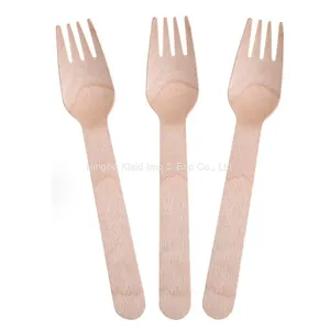 Biodegradable Cutlery Natural Wood /Birch Wooden Disposable Cutlery Set Spoon Fork Knife(1000/Case) thumbnail-3
