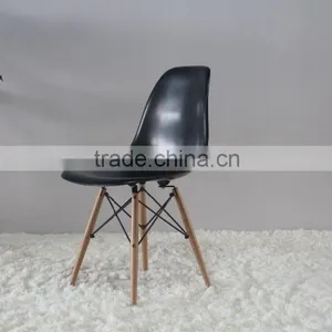 ABS Seat Wooden Leg Living Room Furniture DSW Dining Chair thumbnail-3