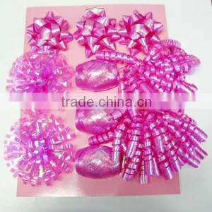 Holographic Red Curling Ribbon Bow for Christmas/party/holiday Decoration thumbnail-4