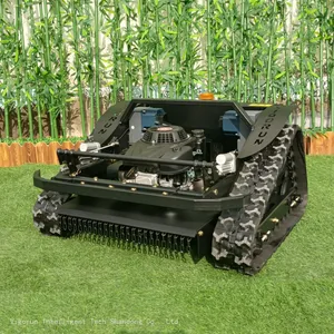 Remote Controlled Brush Cutter, China Remote Control Tracked Mower Price, Remote Control Lawn Mower With Tracks for Sale thumbnail-1