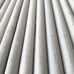 ASTM A312 304 Welded Stainless Steel Pipe, SCH10/40/80, for Industrial Fluid Transport thumbnail-3